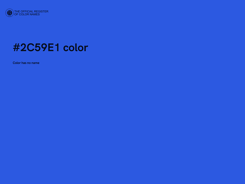 #2C59E1 color image