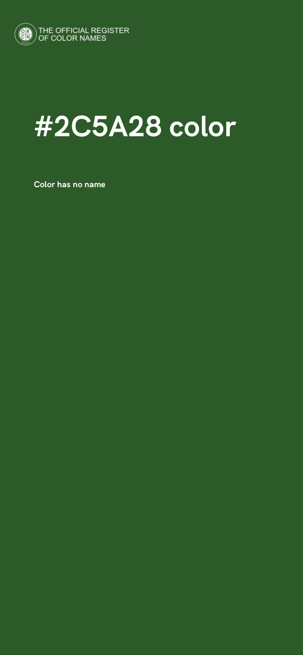 #2C5A28 color image