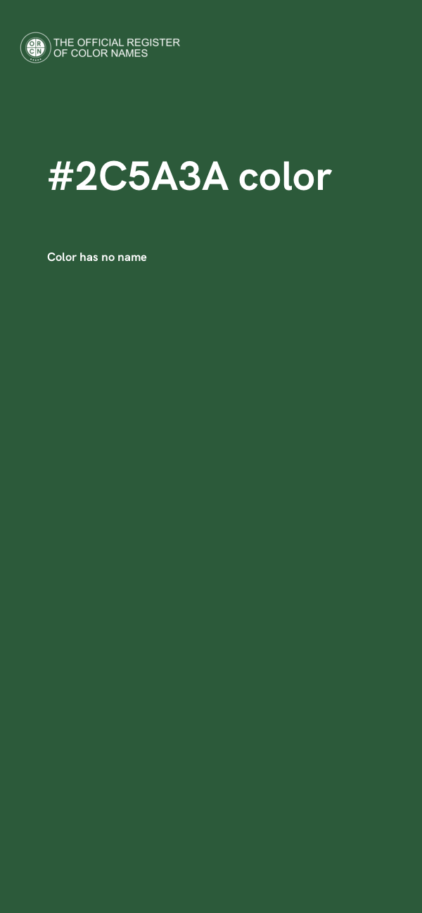 #2C5A3A color image