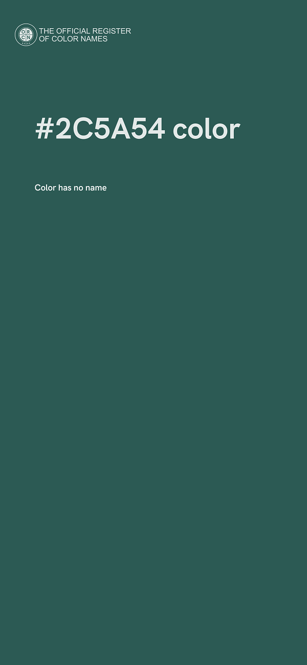 #2C5A54 color image
