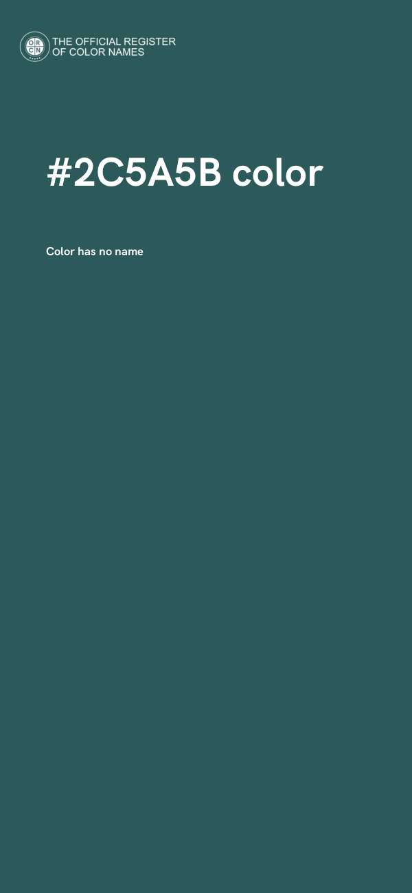 #2C5A5B color image