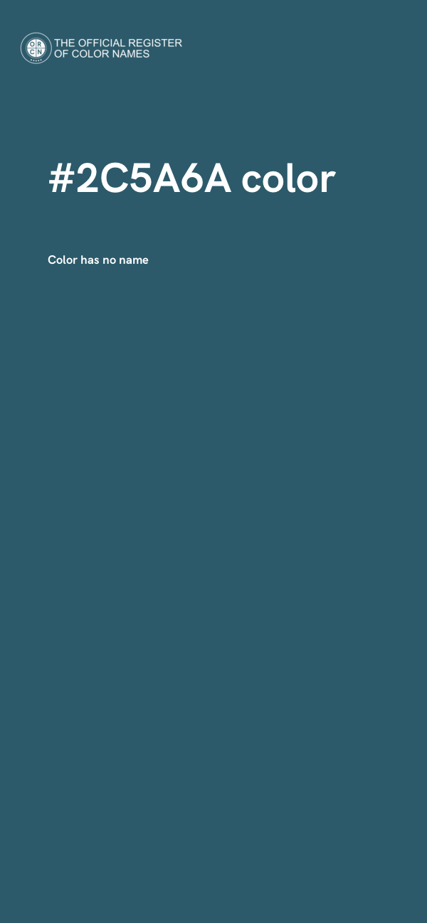 #2C5A6A color image