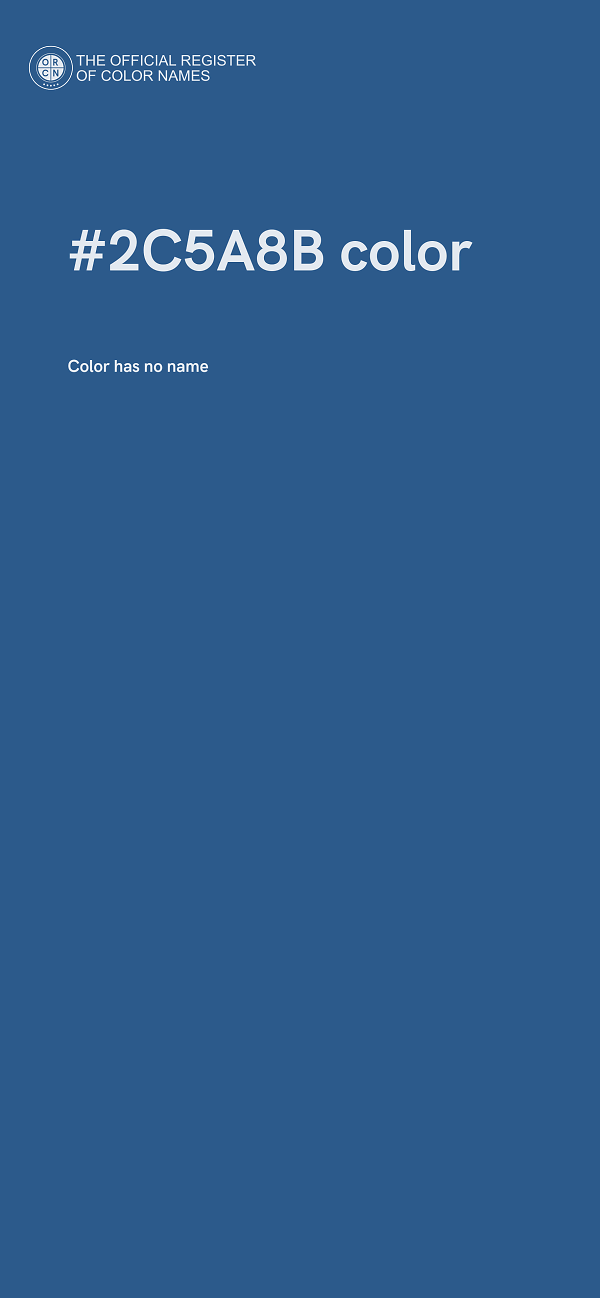 #2C5A8B color image