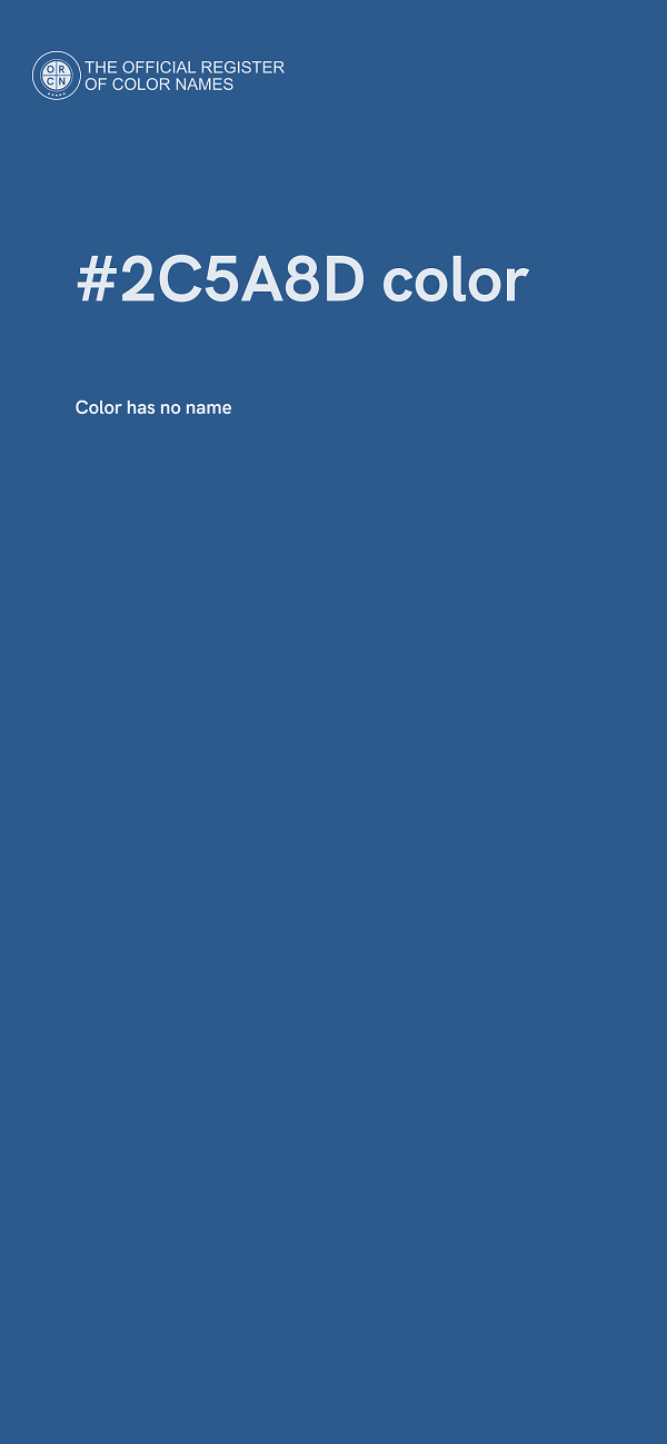 #2C5A8D color image