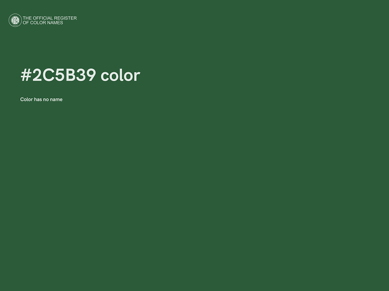 #2C5B39 color image