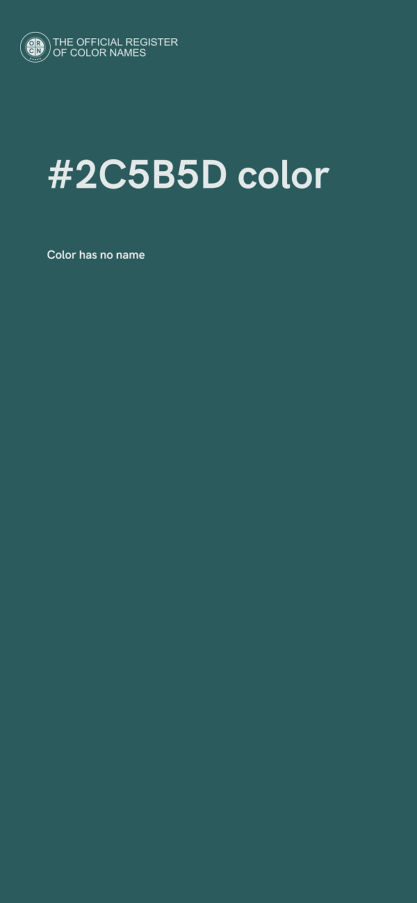 #2C5B5D color image