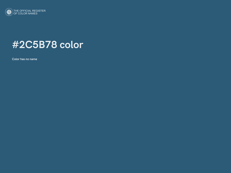 #2C5B78 color image