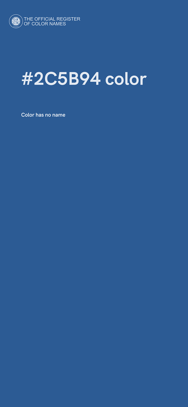 #2C5B94 color image
