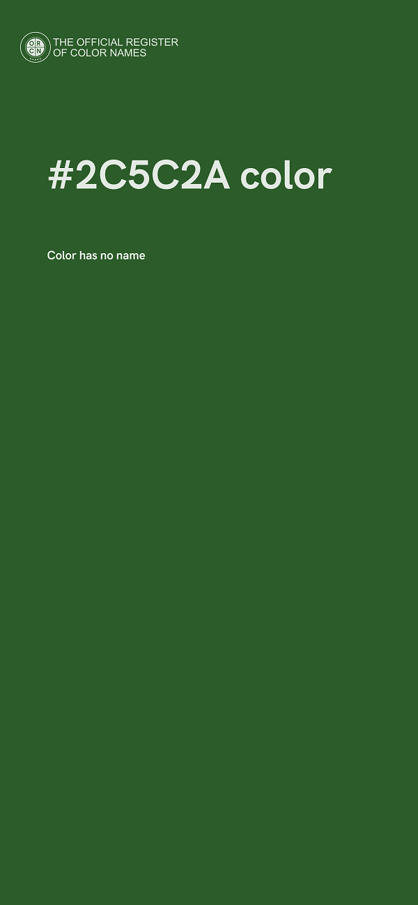 #2C5C2A color image