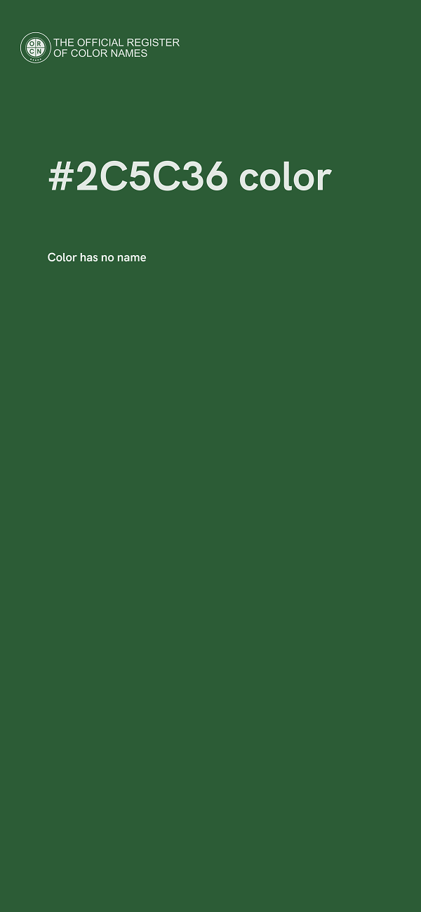 #2C5C36 color image