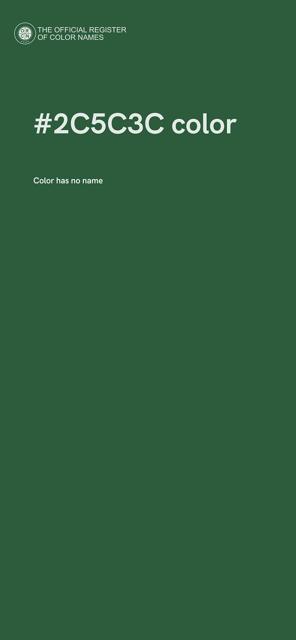 #2C5C3C color image