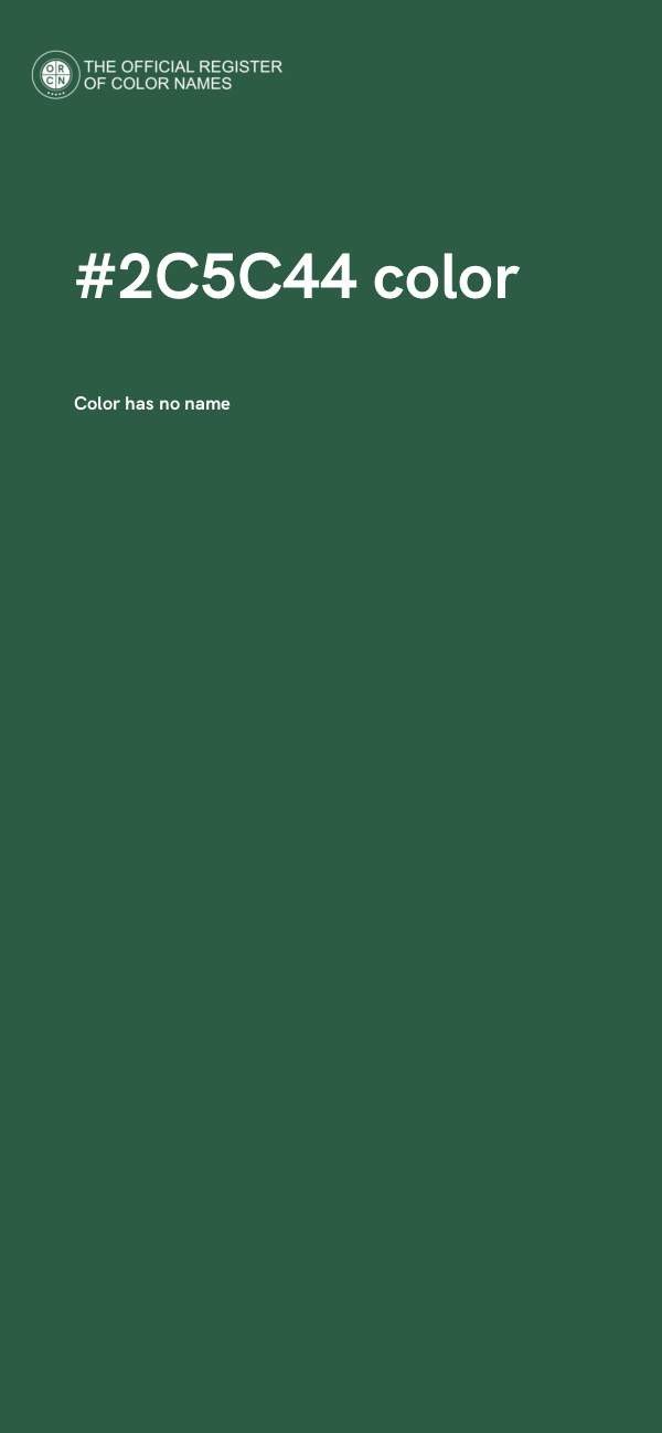 #2C5C44 color image