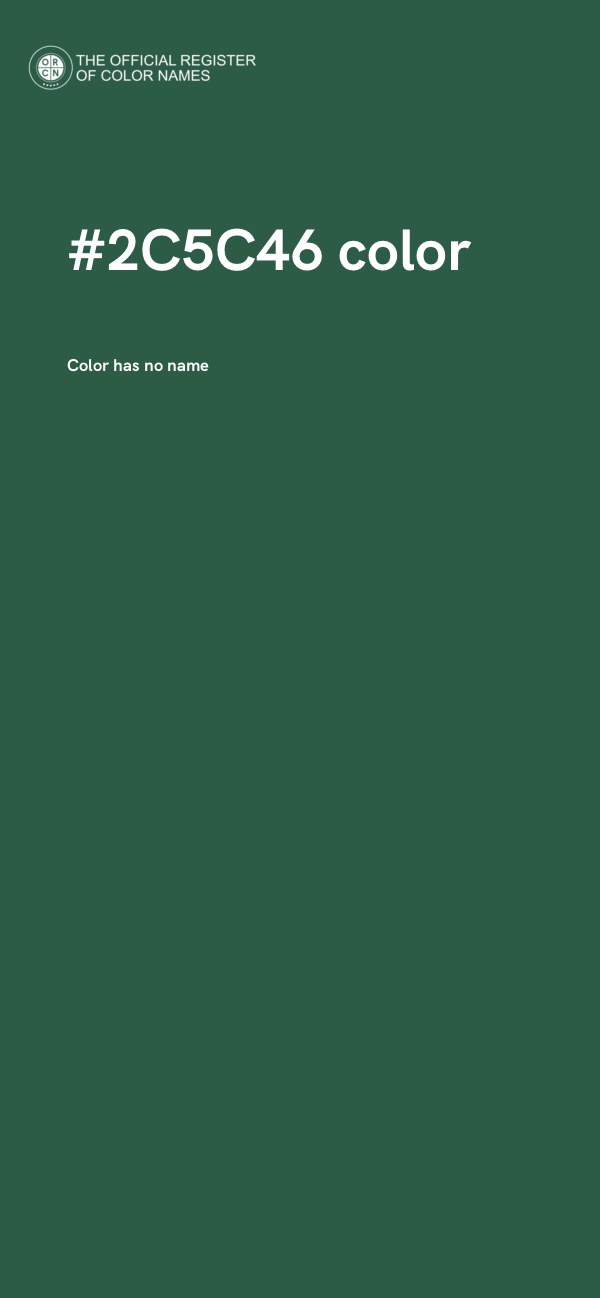 #2C5C46 color image