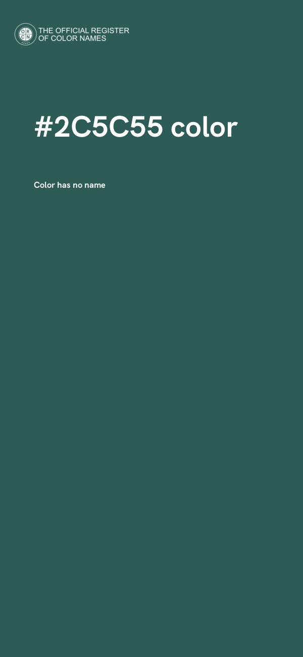 #2C5C55 color image