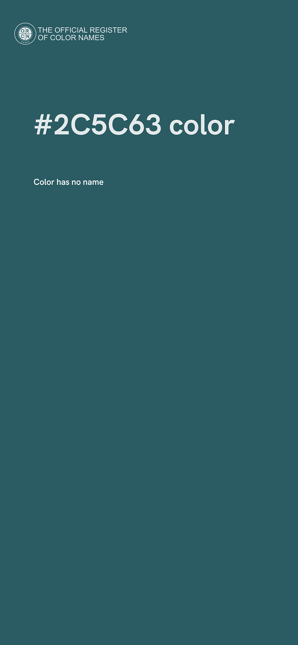 #2C5C63 color image