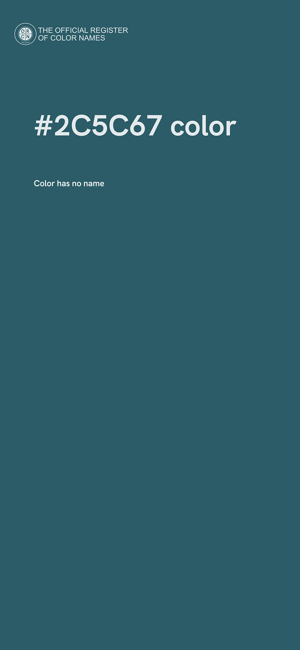 #2C5C67 color image