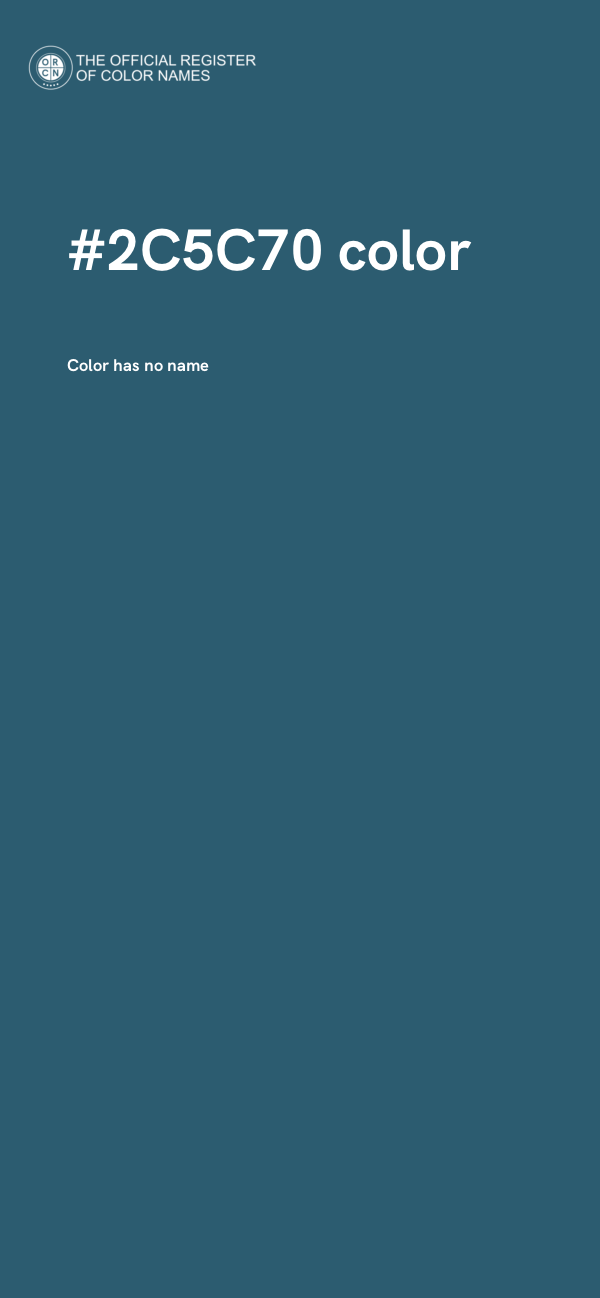 #2C5C70 color image