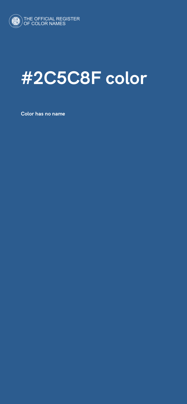 #2C5C8F color image