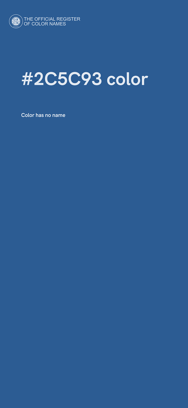 #2C5C93 color image