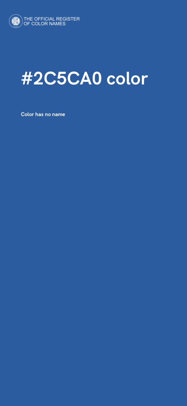 #2C5CA0 color image