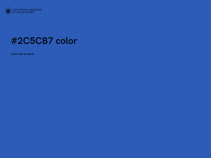 #2C5CB7 color image