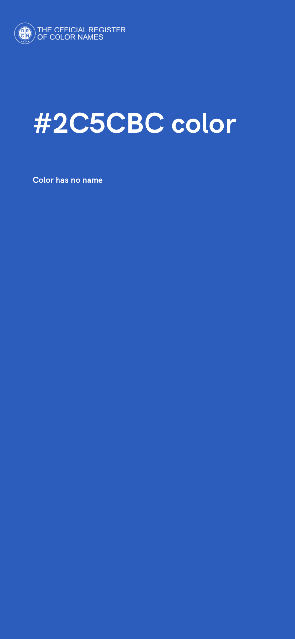 #2C5CBC color image