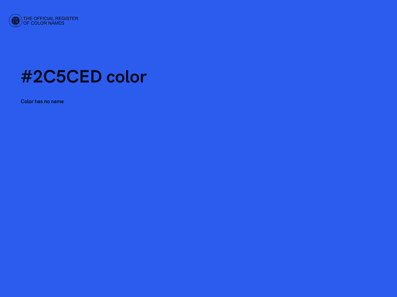 #2C5CED color image