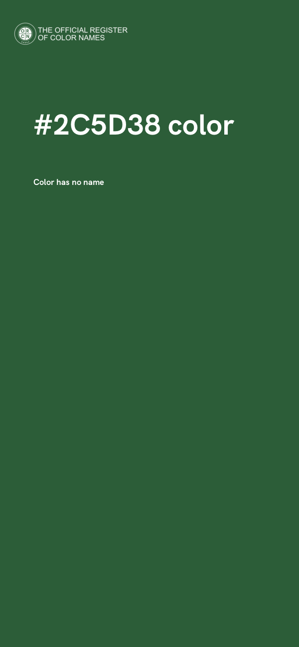 #2C5D38 color image
