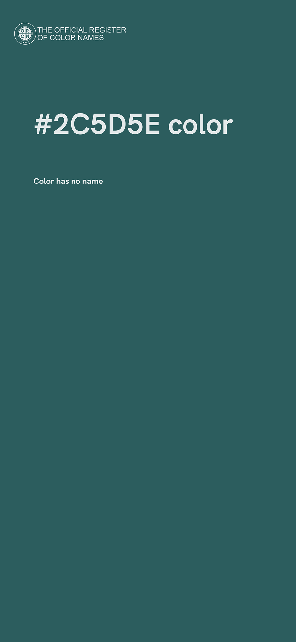 #2C5D5E color image