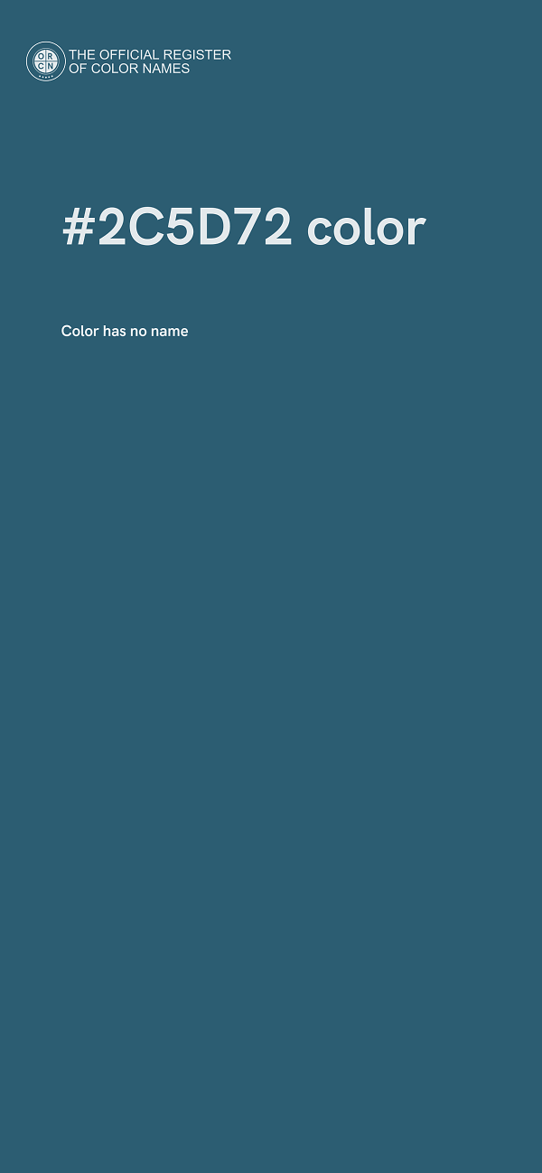 #2C5D72 color image
