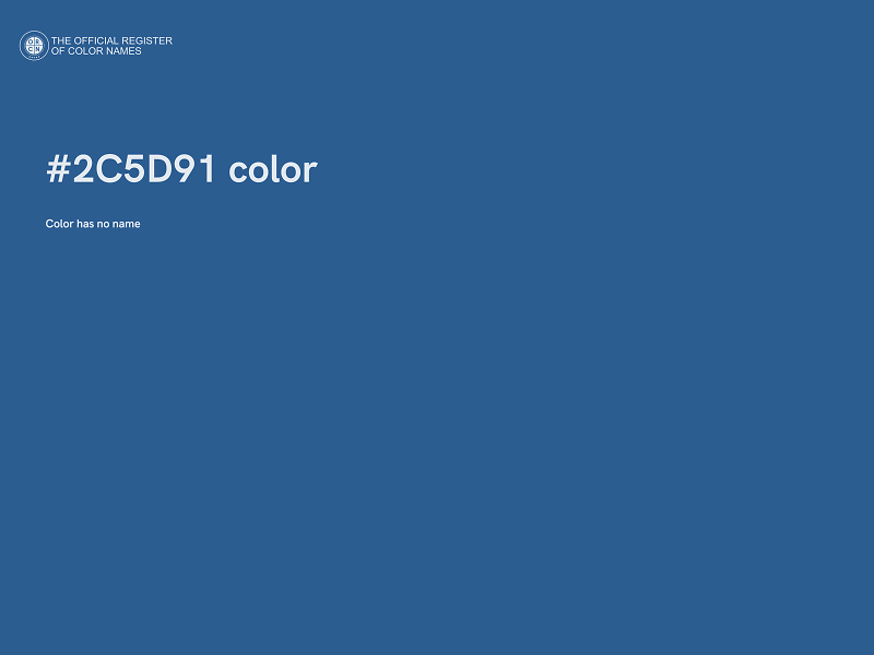 #2C5D91 color image