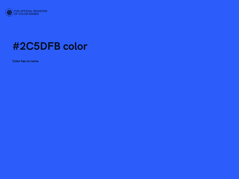 #2C5DFB color image