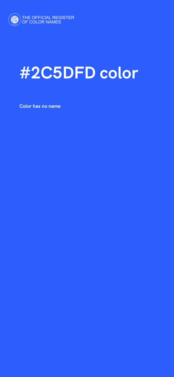 #2C5DFD color image