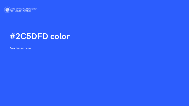 #2C5DFD color image