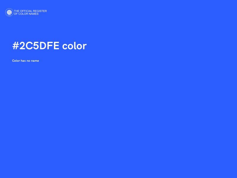 #2C5DFE color image
