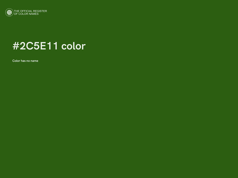 #2C5E11 color image