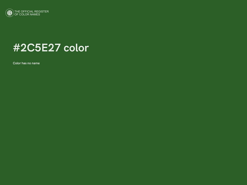#2C5E27 color image