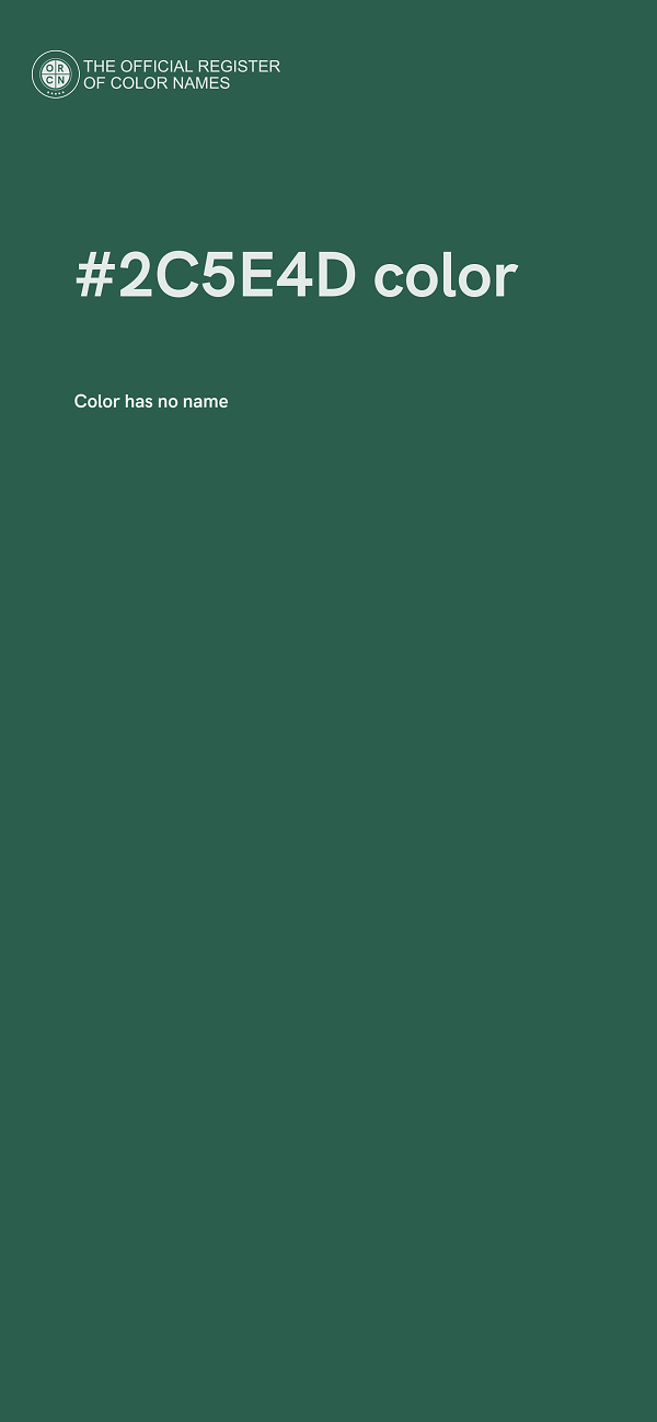 #2C5E4D color image