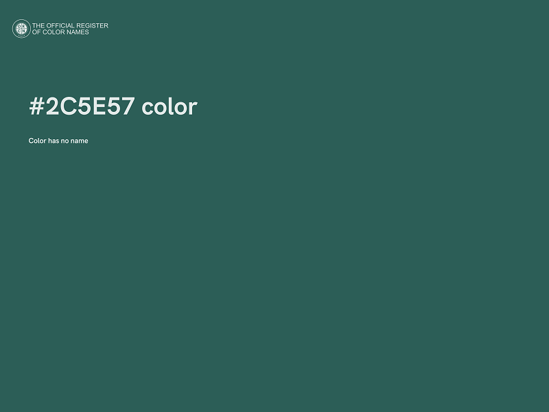 #2C5E57 color image