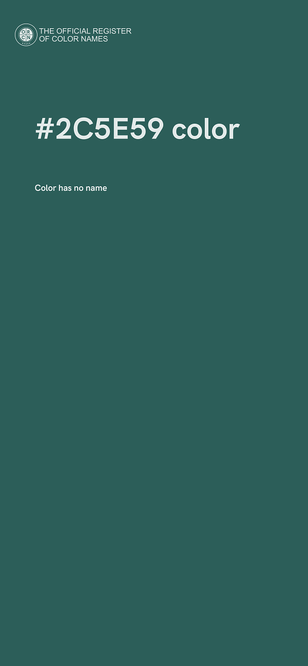 #2C5E59 color image