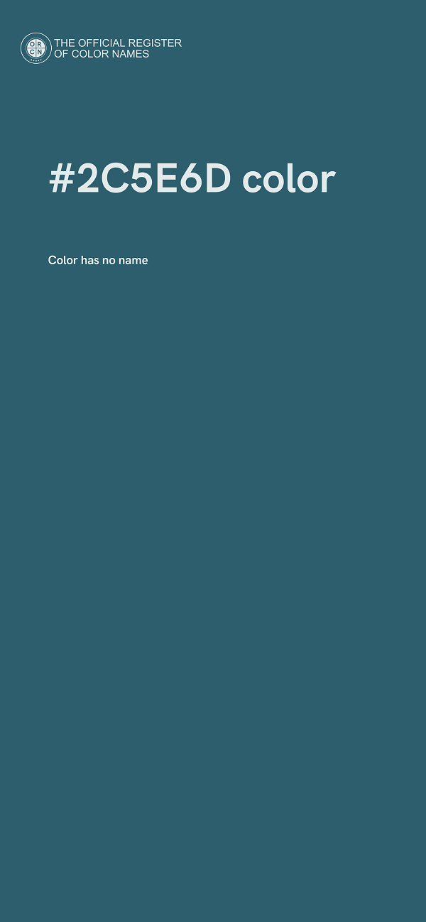 #2C5E6D color image