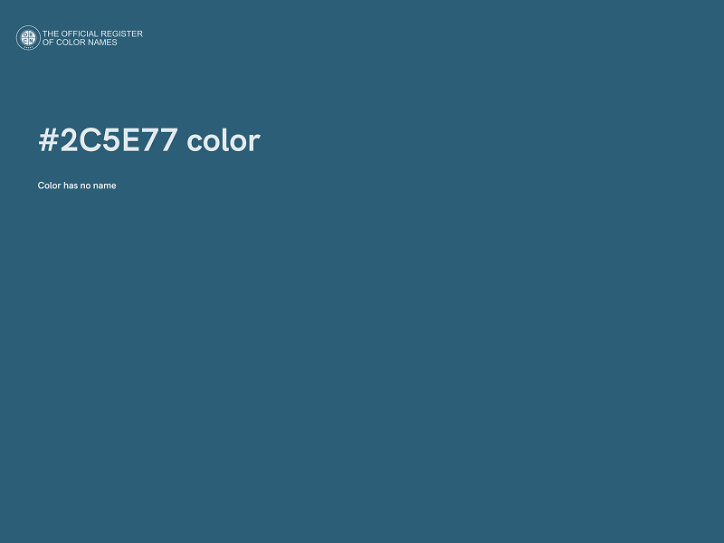 #2C5E77 color image