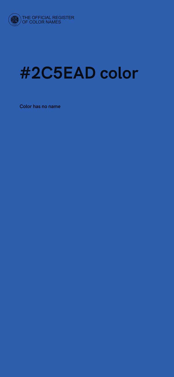 #2C5EAD color image