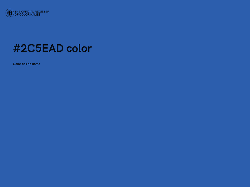 #2C5EAD color image