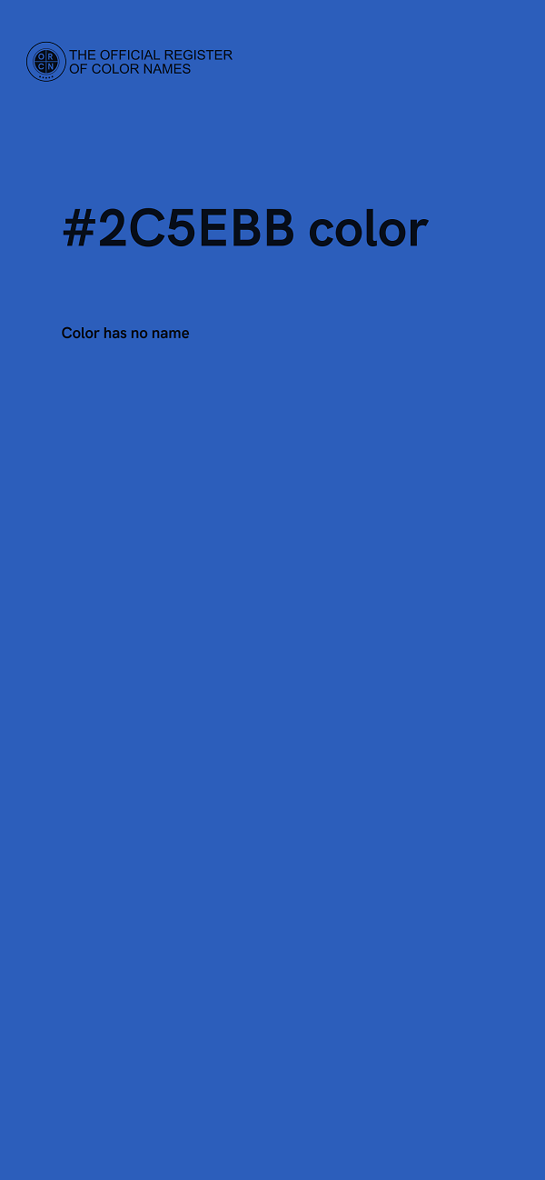 #2C5EBB color image
