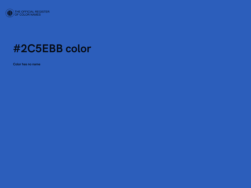 #2C5EBB color image