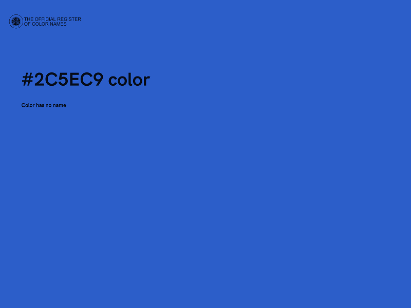 #2C5EC9 color image