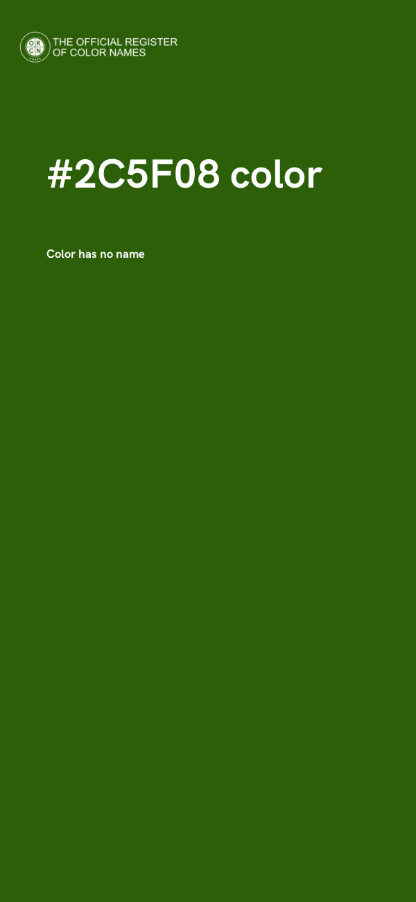 #2C5F08 color image