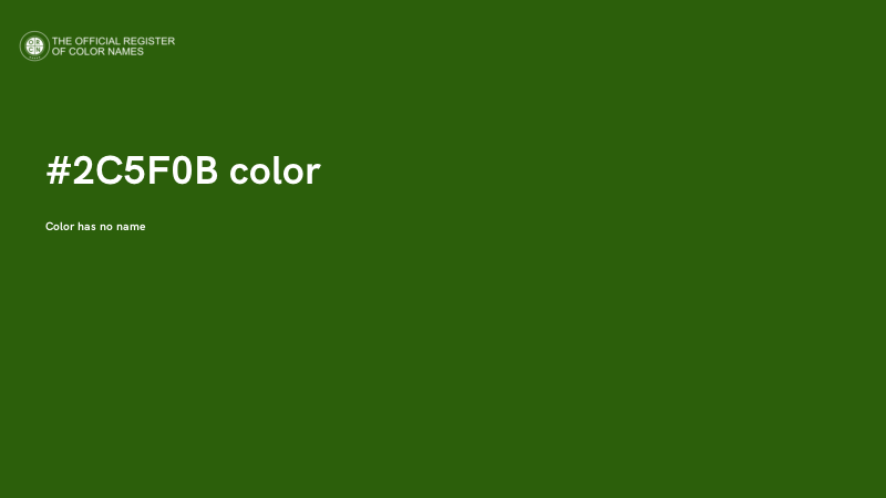 #2C5F0B color image