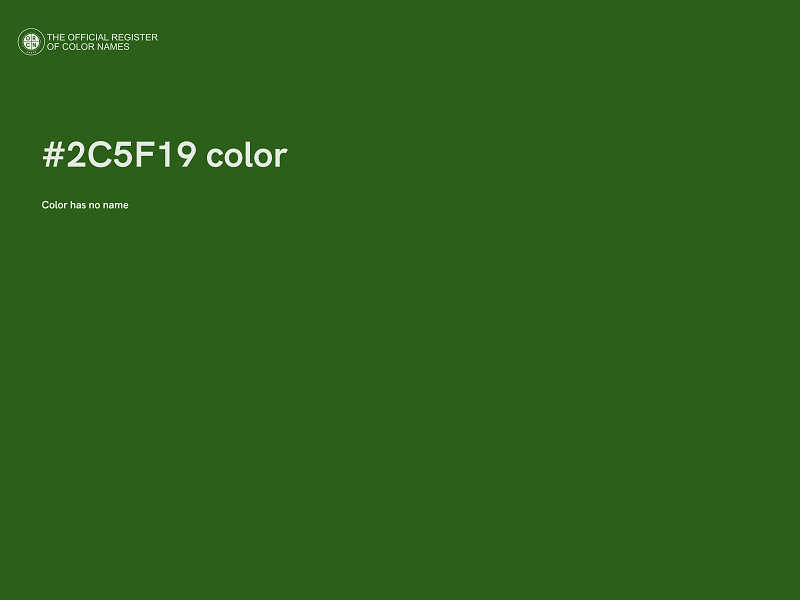 #2C5F19 color image